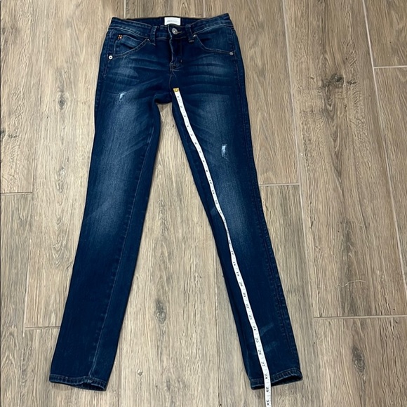 Hudson Jeans Girls Blue Skinny Fit Denim Slight Distressed Stretchy Slim Vintage - Picture 7 of 12